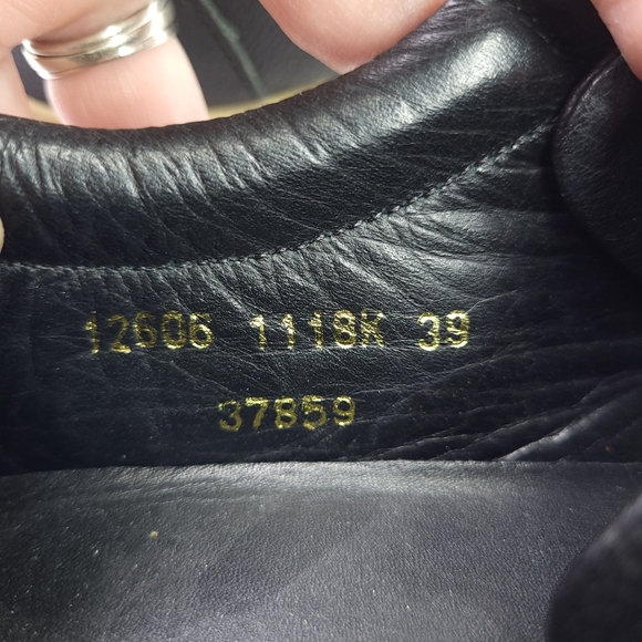 Osklen Riva Antique Soft Touch Leather Sneakers Gold Eyelets Fashion Shoe Size 7 - Picture 7 of 8